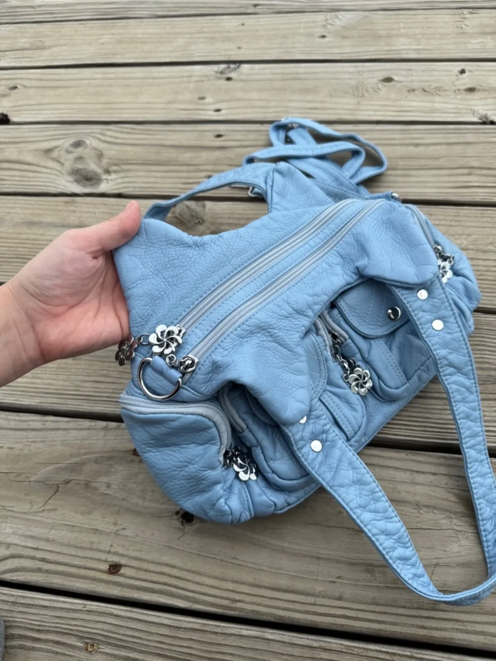 Jingpin blue bag